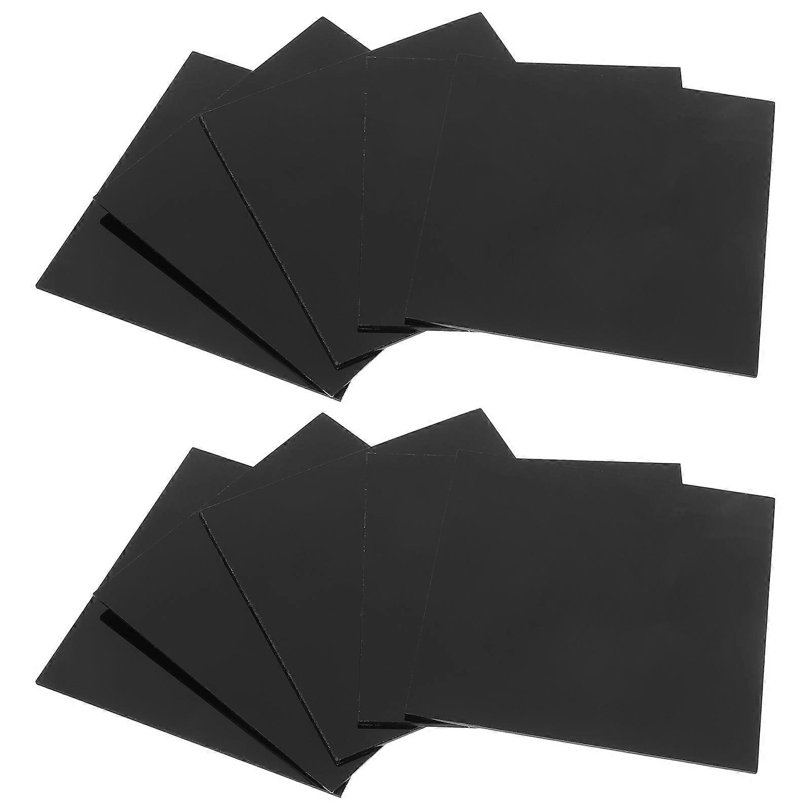 Black Acrylic Sheet Acrylic Board for DIY Use 50 Pieces for Craft Projects