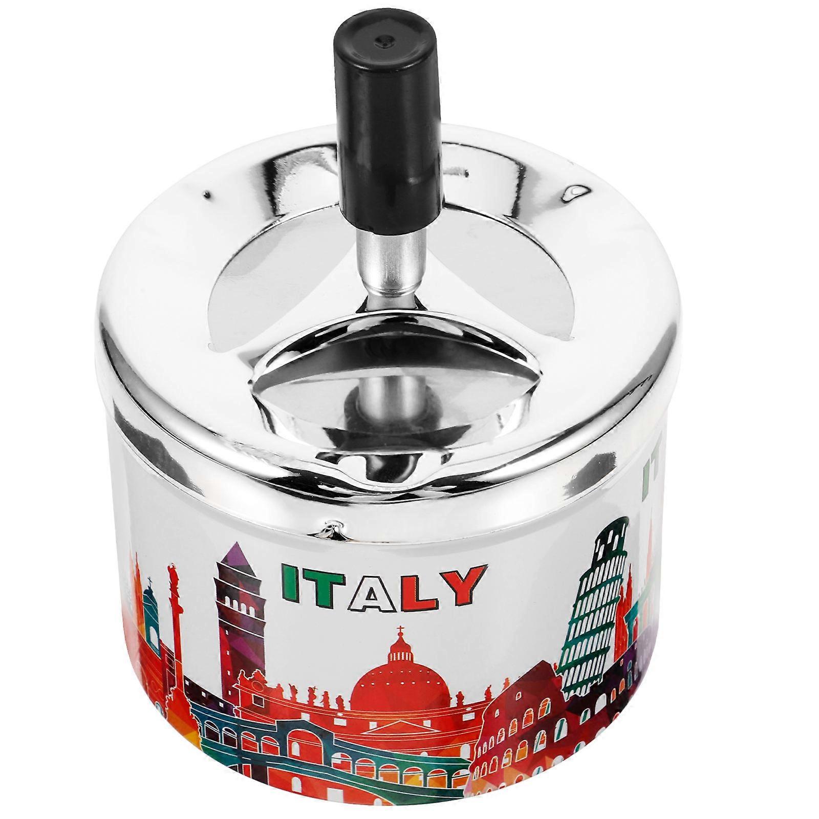 Metal Decorative Ashtray with Automatic Extinguishing 5Pcs