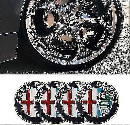 4 יחידות עבור אלפא רומיאו 60 מ"מ ABS כובעי רכזת גלגל מכסה רכזת כיסוי חישוק סיבי פחמן אביזרים אוטומטיים
