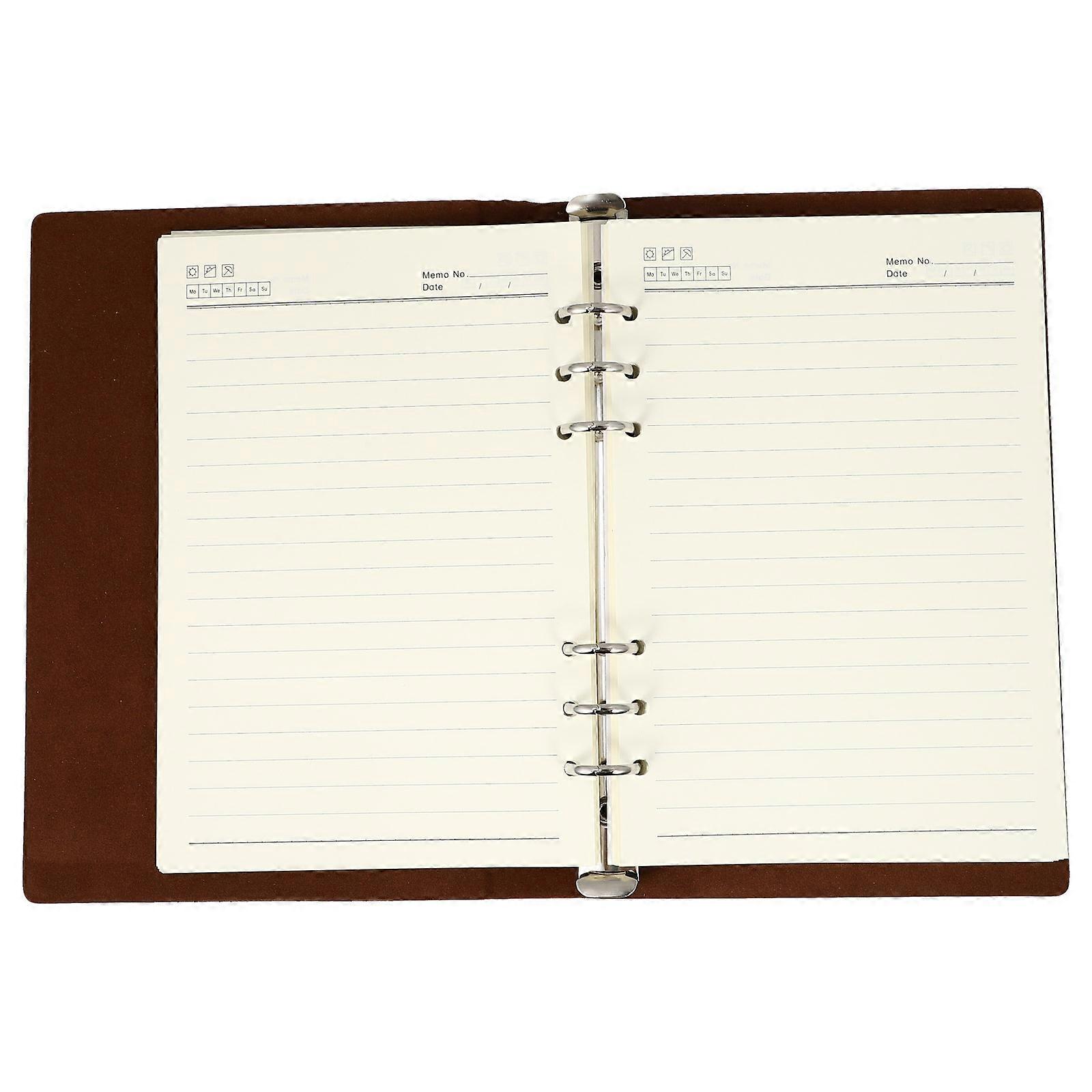 Practical Notepad Simple Writing Book for Office Use 3Pcs Brown