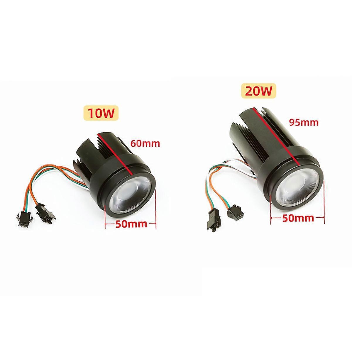 WS2811 LED Smart Pixel Spotlight RGB Addressable D50mm Size Indoor Use 3Pin JST in and Out 30 Degree