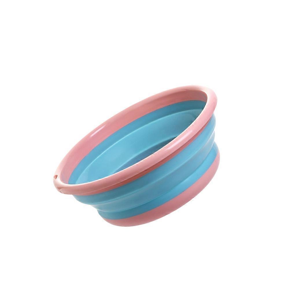 Exquisite Craft Foldable Washbasin Safe And Non-toxic Portable Saving Space Pan Space-saving Pink M