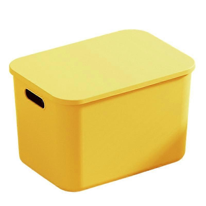 2025 Storage Box with Lid Handle Hole Large Capacity Stackable Dustproof Makeup Toys Sundry Storage Baske