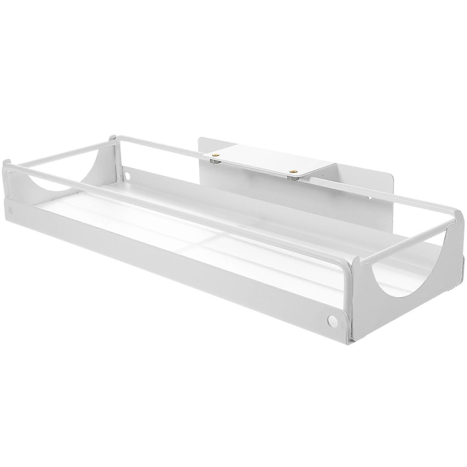 Bathroom Organizer Under Sink Pull Out Organizer Storage Shelf Carbon Steel Rectangular Easy Installation 1Set
