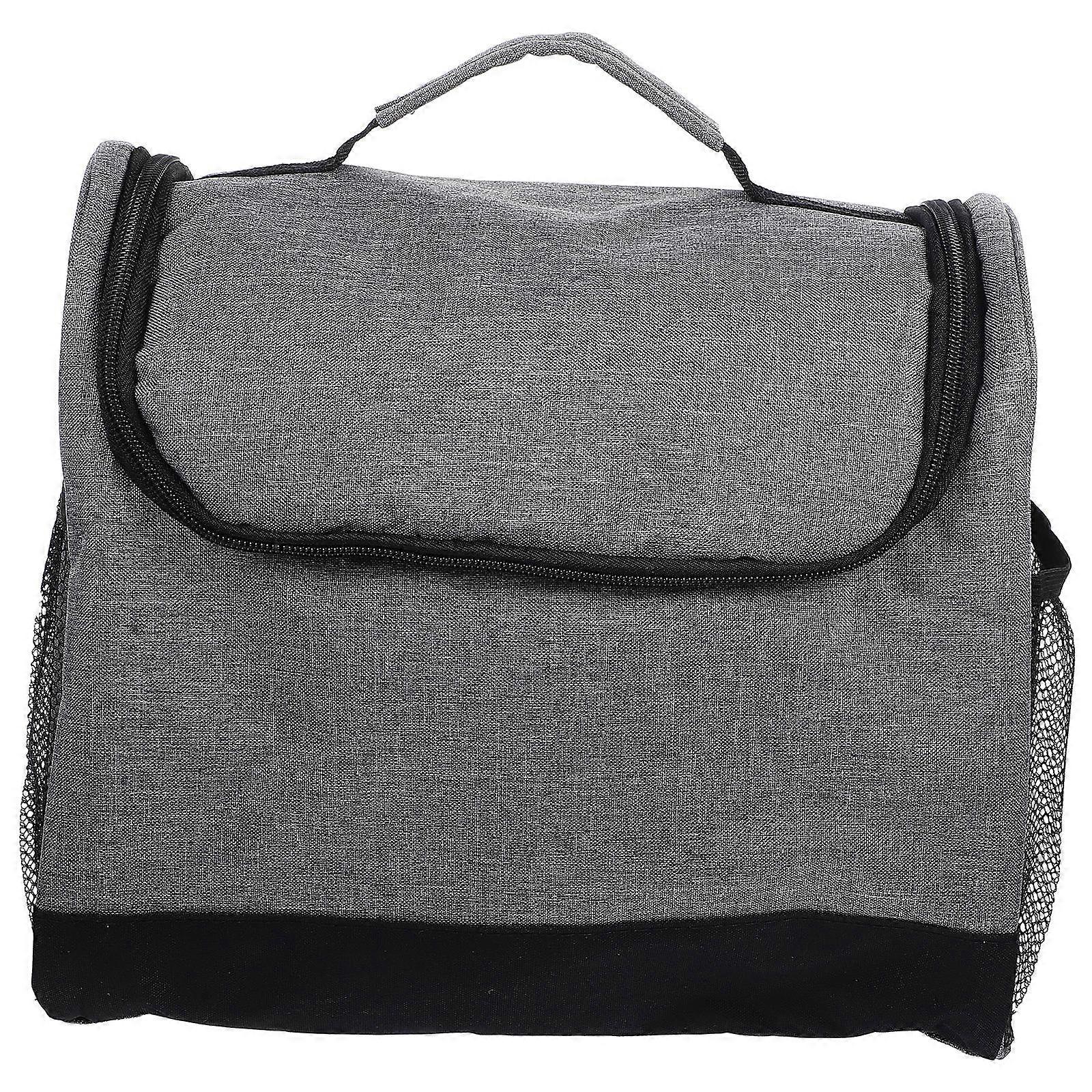 Bartender Bag Travel Padded Bartender Bag Storage for Wine Bottles 1Set Grey 31.00X25.50X15.00CM