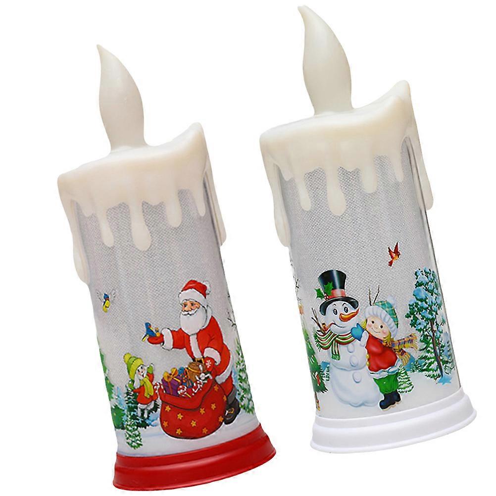 Decorative Christmas Candle Light LED Flameless Light 2Sets Set