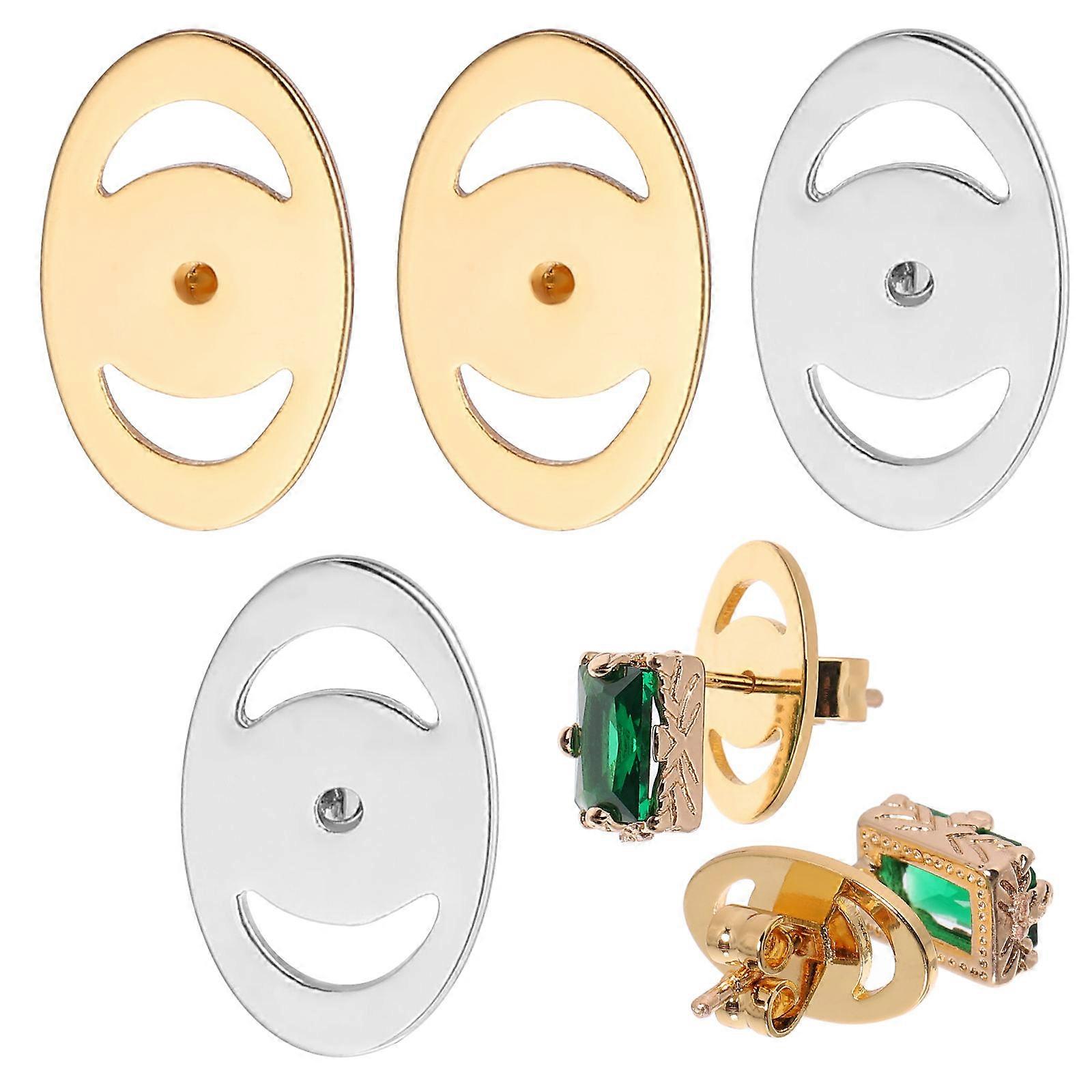 Locking Earring Backs for Earrings Heavy Support Backs 8Pairs Included