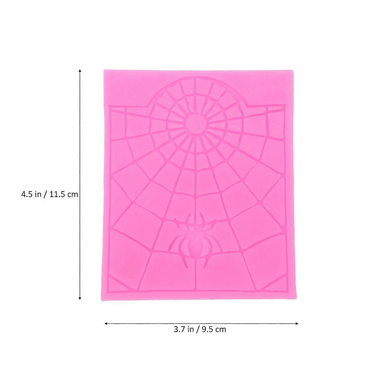 Silicone Cake Model For Professional Use In Pudding Jelly Baking Spider Web Shape 12.5x10x0.5cm 1Set