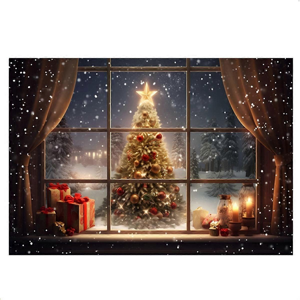 210X150cm Christmas Background Cloth,C