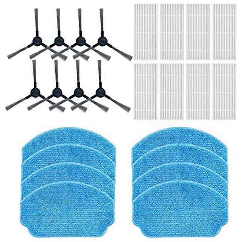 Replacement Filter Side Brush Mop Pads Set Compatible for BR150/BR151 Robot Vacuum Cleaner Accessori