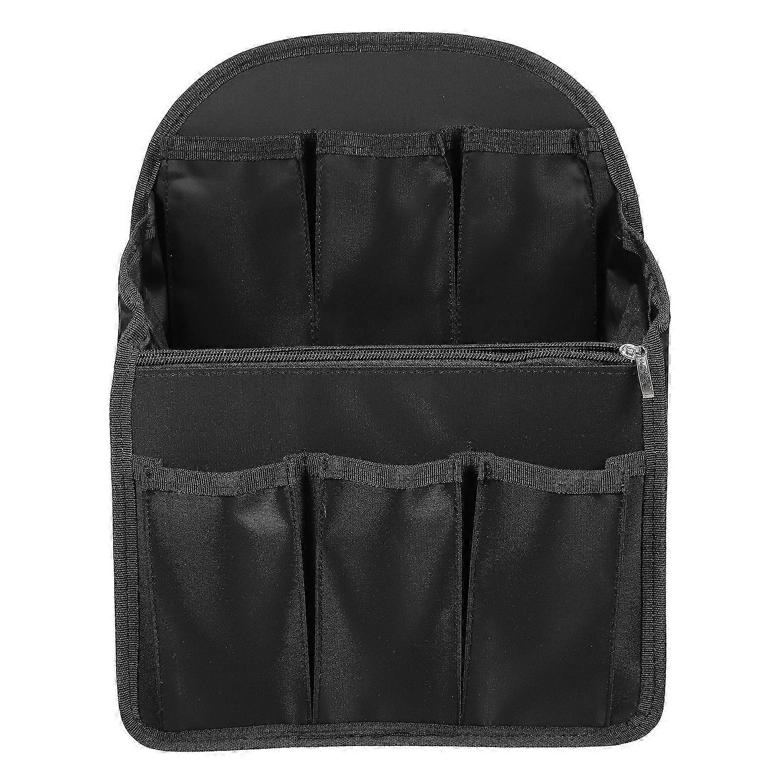 Backpack Organizer Insert, 1pc Multi-Pocket Divided Interior Bag for Backpack, Black