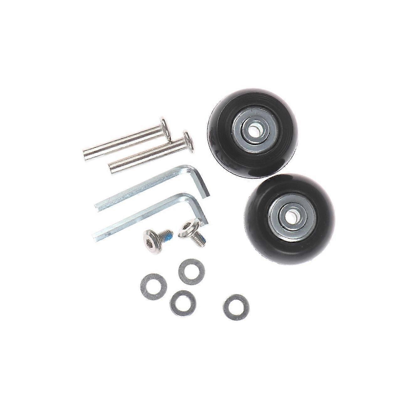 2Pcs Luggage Suitcase Wheels Replacement Strong Bearing Capacity Rubber 