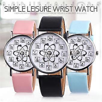 Jacenvly 2024 Neue Uhr, schicke Damen-Chemikalien-Freizeituhr aus Leder, analoge Quarzuhr, Uhren für Männer, Geschenke für Papa, Muttertagsgeschenke für Mama