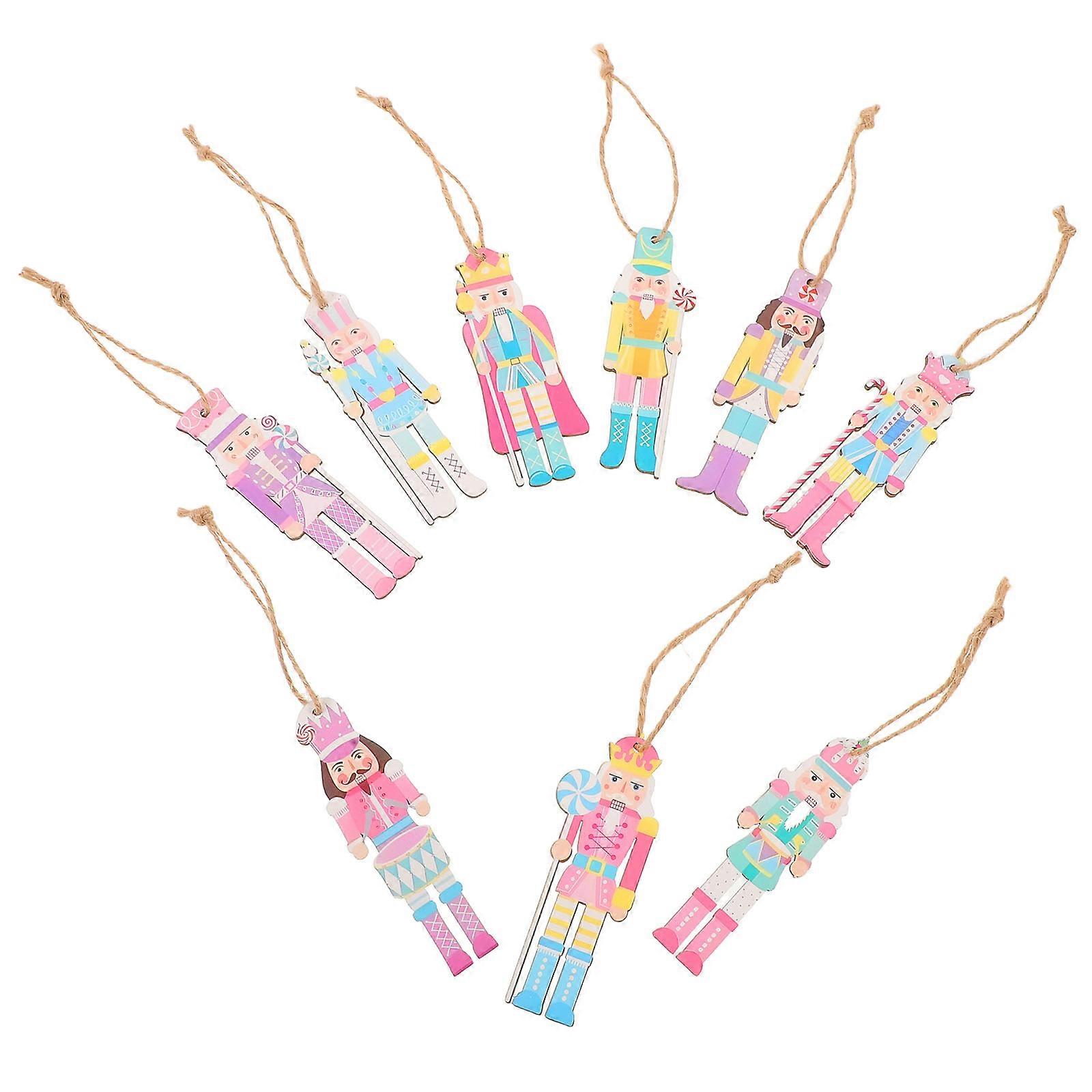 Wooden Nutcracker Christmas Decorations for Tree Hanging 54Pcs