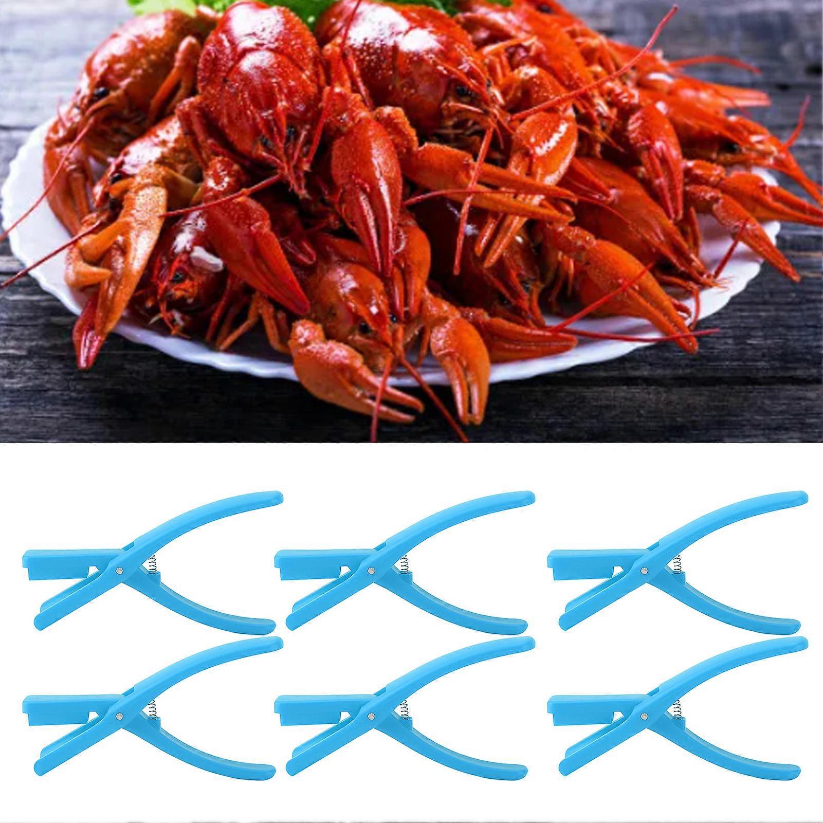 6pcs Blue Crayfish Shell Opener Tool Plastic Reusable Portable
