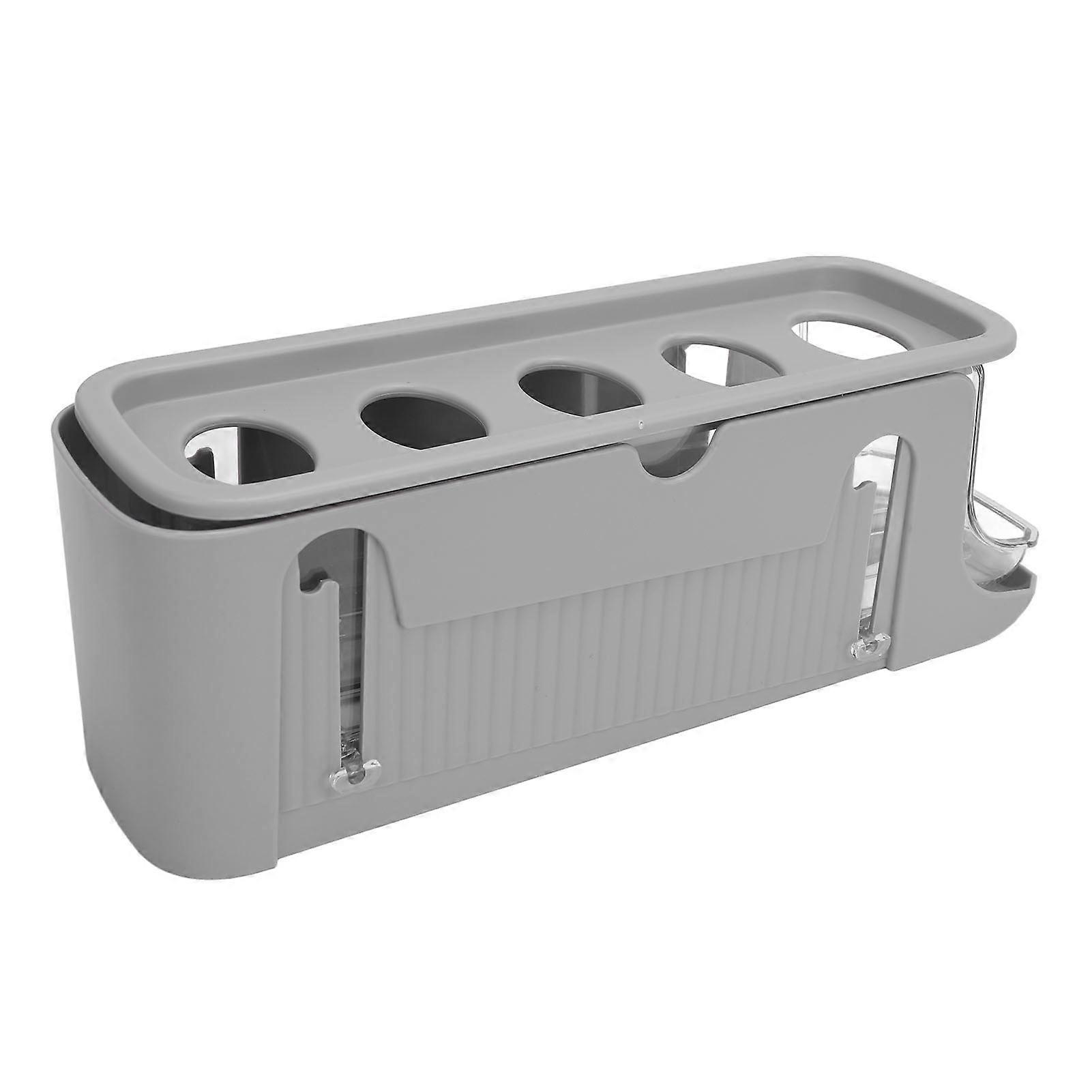 Rolling Egg Dispenser 2-Tier Grey Plastic Organizer 389g