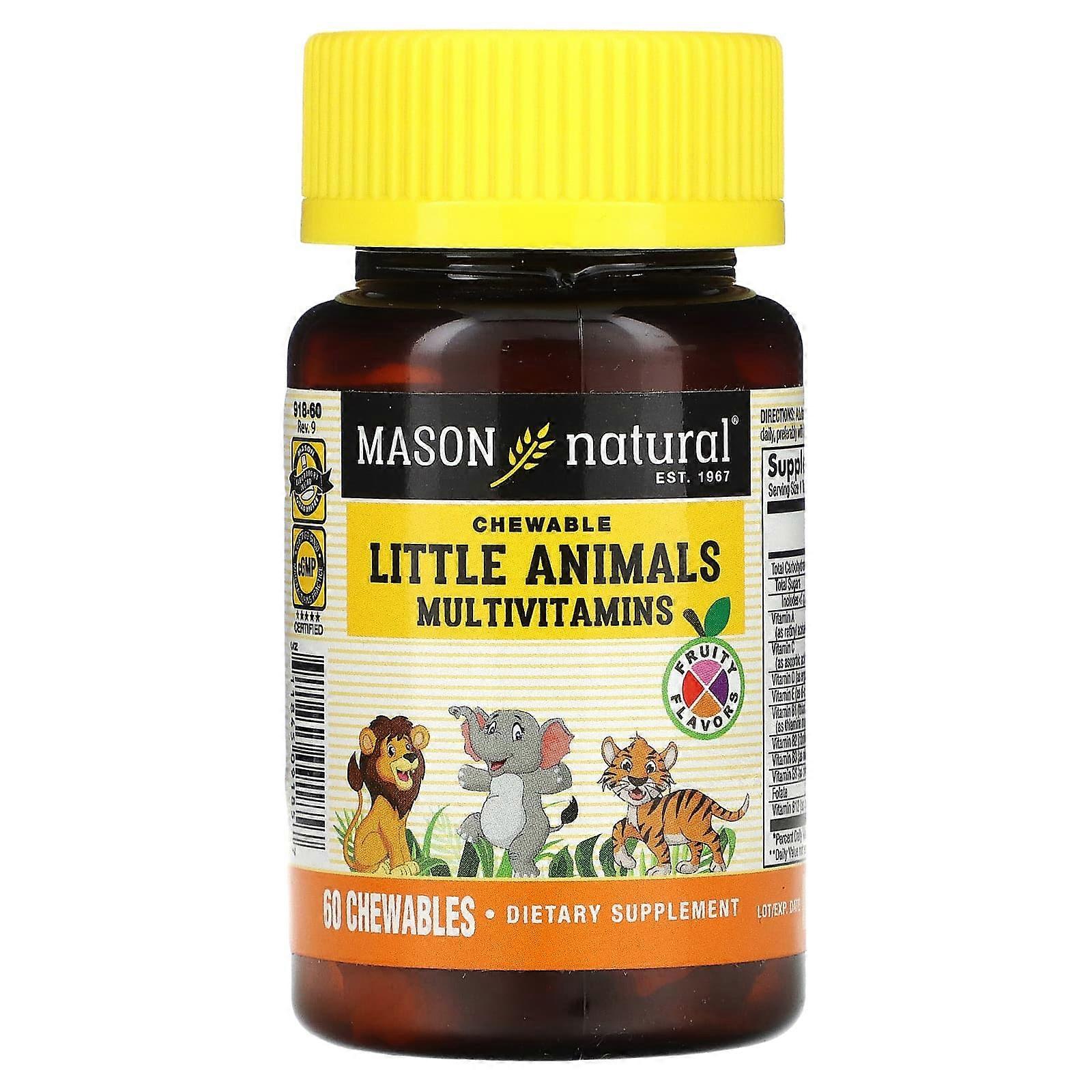 Little Animals Multivitamins, Fruity, 60 Chewables