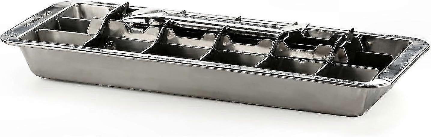Reusable Stainless Steel Ice Cube Tray with Release Lever - 18 Slots for Perfect Cubes & Easy Cleaning