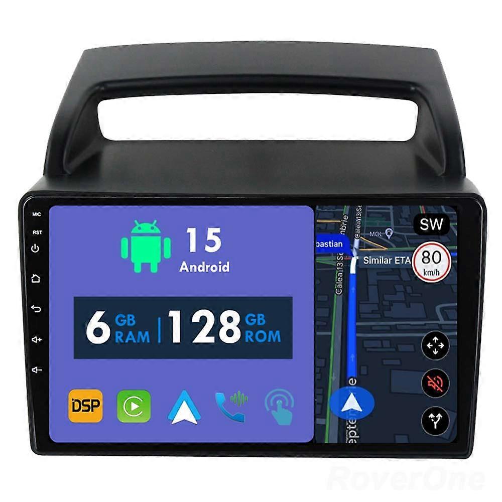 Car Radio 6G+128G CarPlay GPS Navigation Head Unit for Kia Carnival VQ 2006 - 2014 Android Auto Bluetooth Stereo Touch Screen