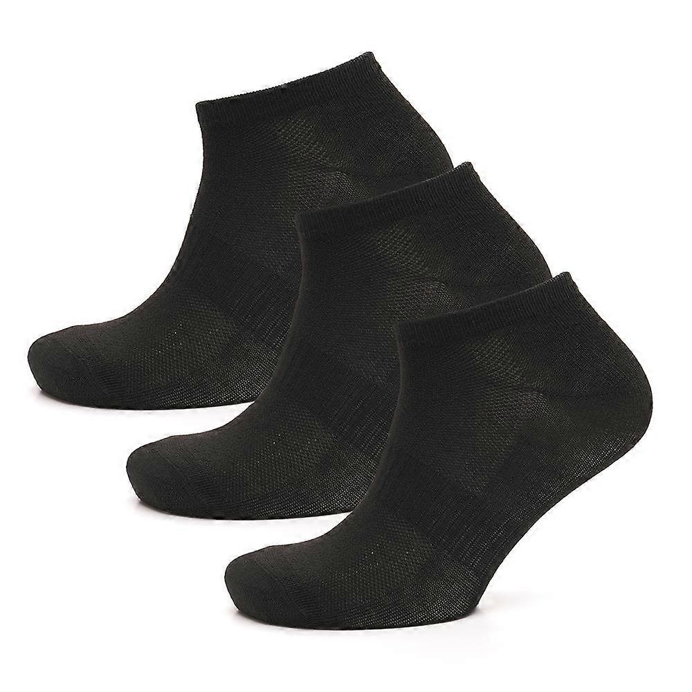 A2Z Ladies 3 Pack Trainer Socks Low Cut Ankle Socks with Arch Support Mesh Socks