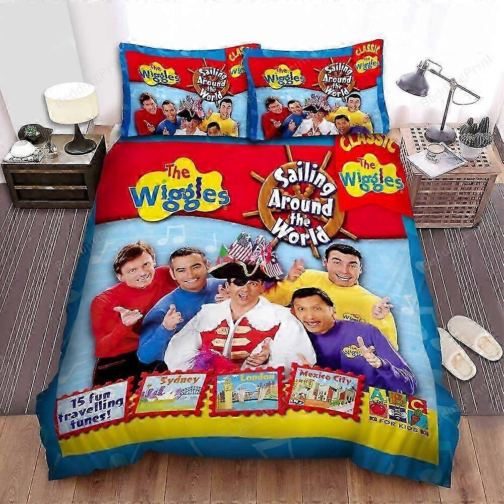 25-26 v5470 Lakan The Wiggles Sailing Around The World Påslakanset Sängkläder Lakan IU5470