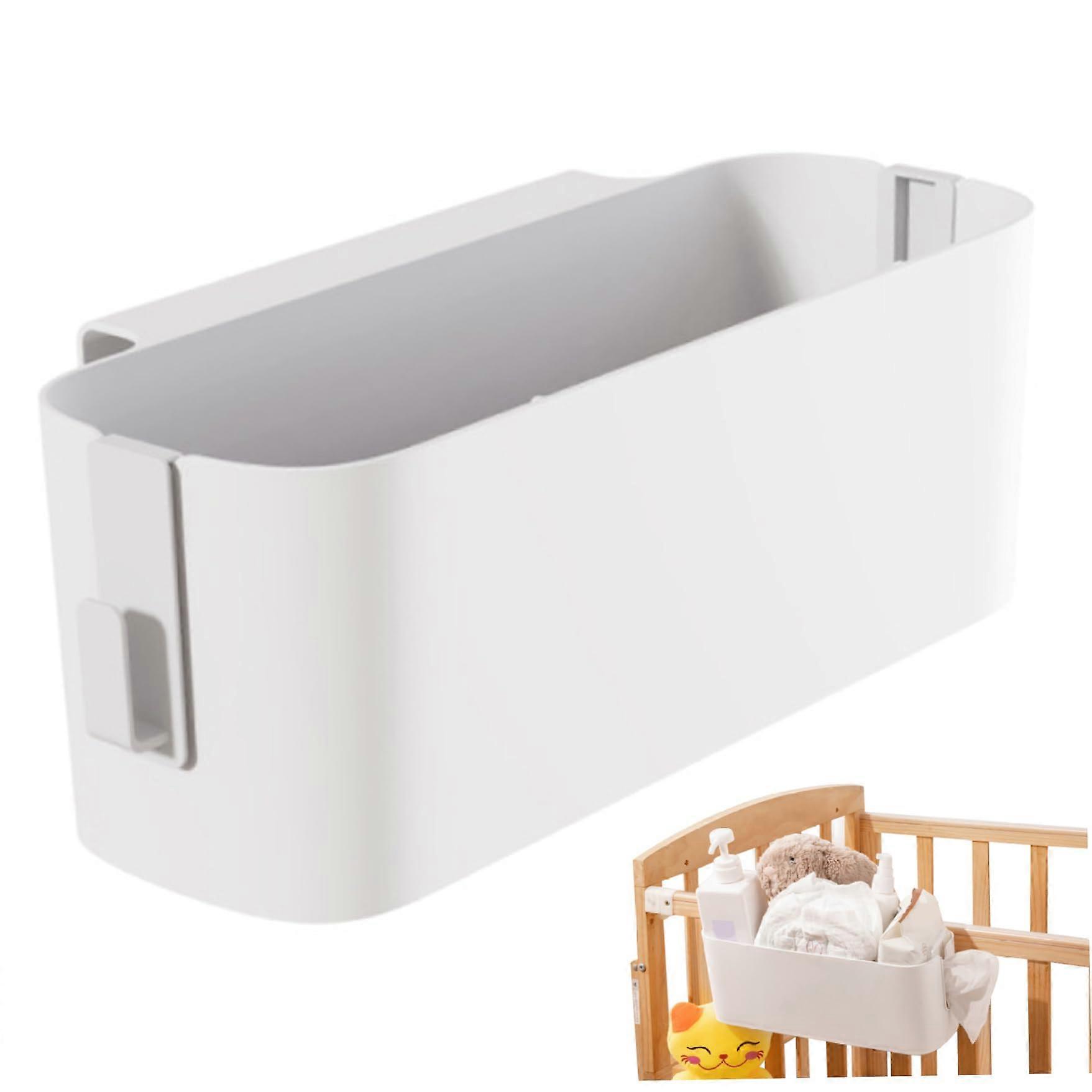 Bedside Caddy for Bunk Beds Plastic Bed Organizer for Dorm Room Hanging Organizer With 2 Hooks