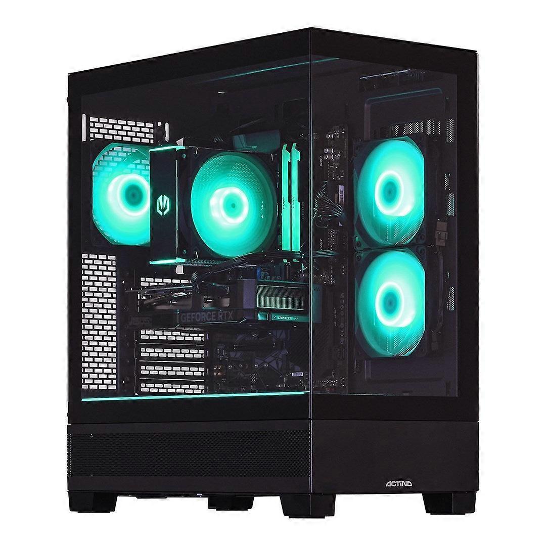 Actina 5901443416401 -tietokone, AMD Ryzen™ 9 7900, 32 Gt:n DDR5-SDRAM, 1 Tt:n SSD, Nvidia GeForce RTX 5070 MIDI -torni, musta