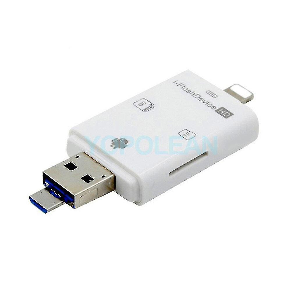 Electronic Card Readers 3 In 1 Tf/sd Card Reader High-speed Adapter For Lightning Micro Usb Usb Fit For Iphonexios