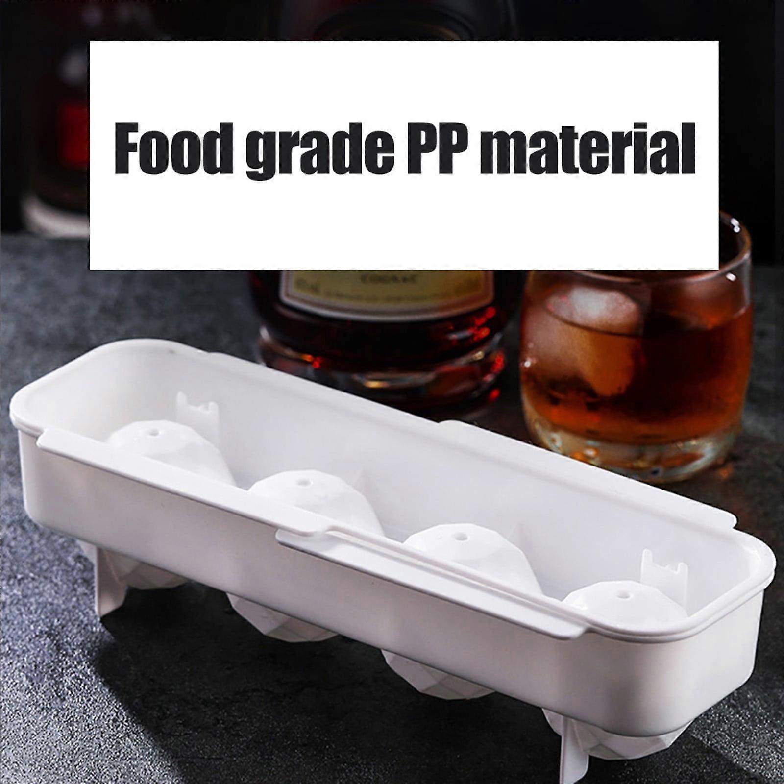 Silicone Ice Cubes Trays Freezer with Lid -Space-Saving Multiple Round Ice Cubes Home Essentials