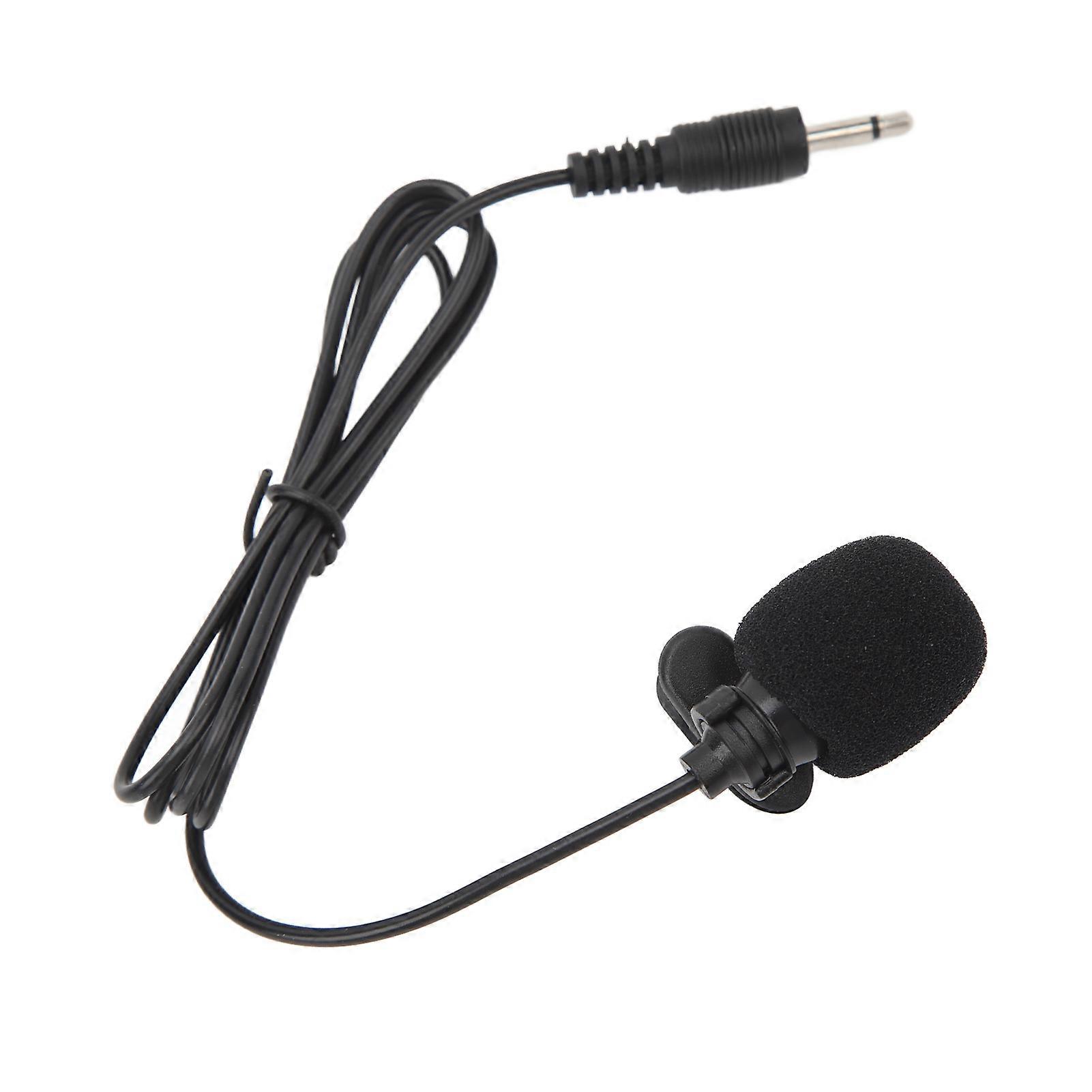 Wired Lavalier Lapel Clip On Microphone Noise Reduction Mini Portable Omnidirectional Condenser Microphone for Interviews Meetings 516 