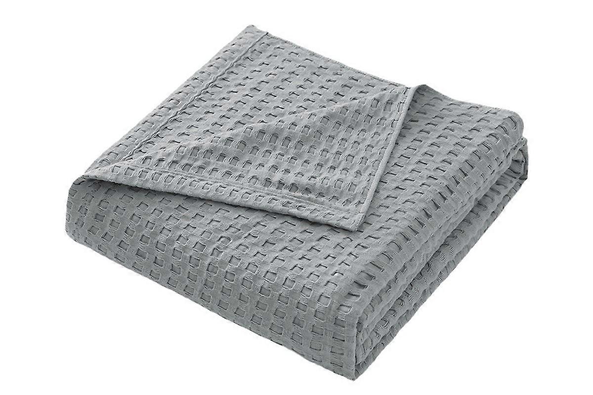 Ultra Soft Waffle Weave Blanket Washed Lightweight Breathable