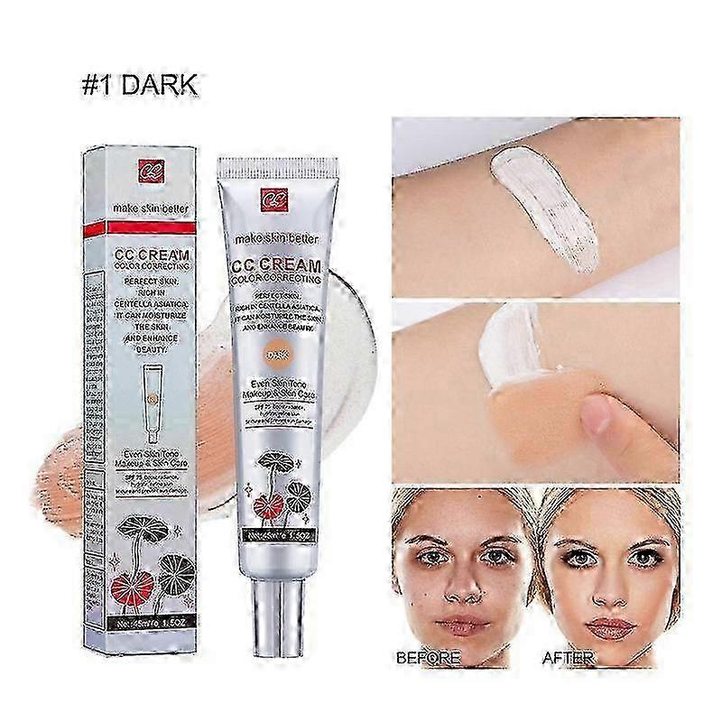 Korean Color Changing CC Cream - 2-in-1 Hautpflege & Make-up mit Centella Asia Pre-Make-up Primer & 45ml Hydrating Foundation