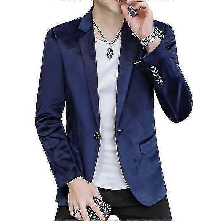 Men's Velvet Solid Suit Jacket Men's Best Man Suit