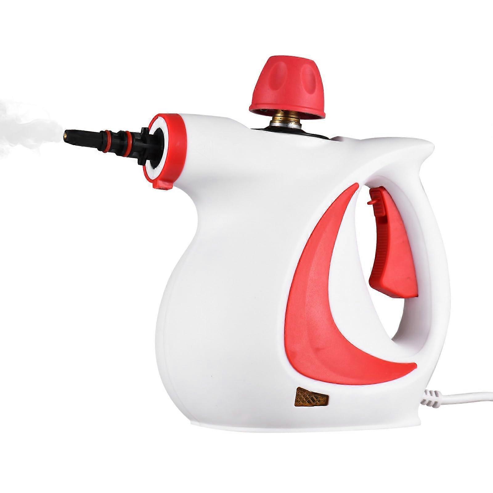 Portable Steam Cleaner with Accessories for Carpet, Upholstery, Tile, Couch and Car Red