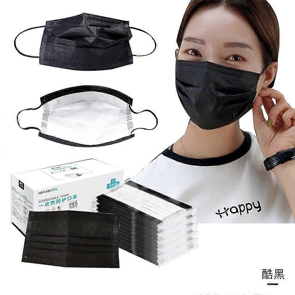 50/100/150pcs外科マスク4層使い捨てマスクフェイスマスク 大人の顔のシールド使い捨てマスク