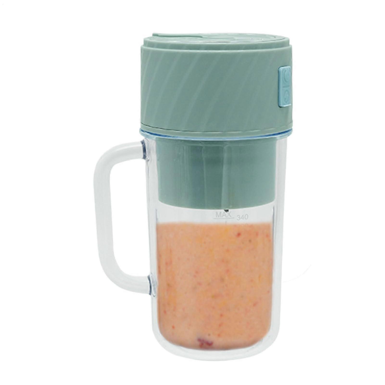 Electric Blender Cup Multifunction For Juice Extraction And Electric Juice Extractor With Straw Blue For Dorm Gym Travel