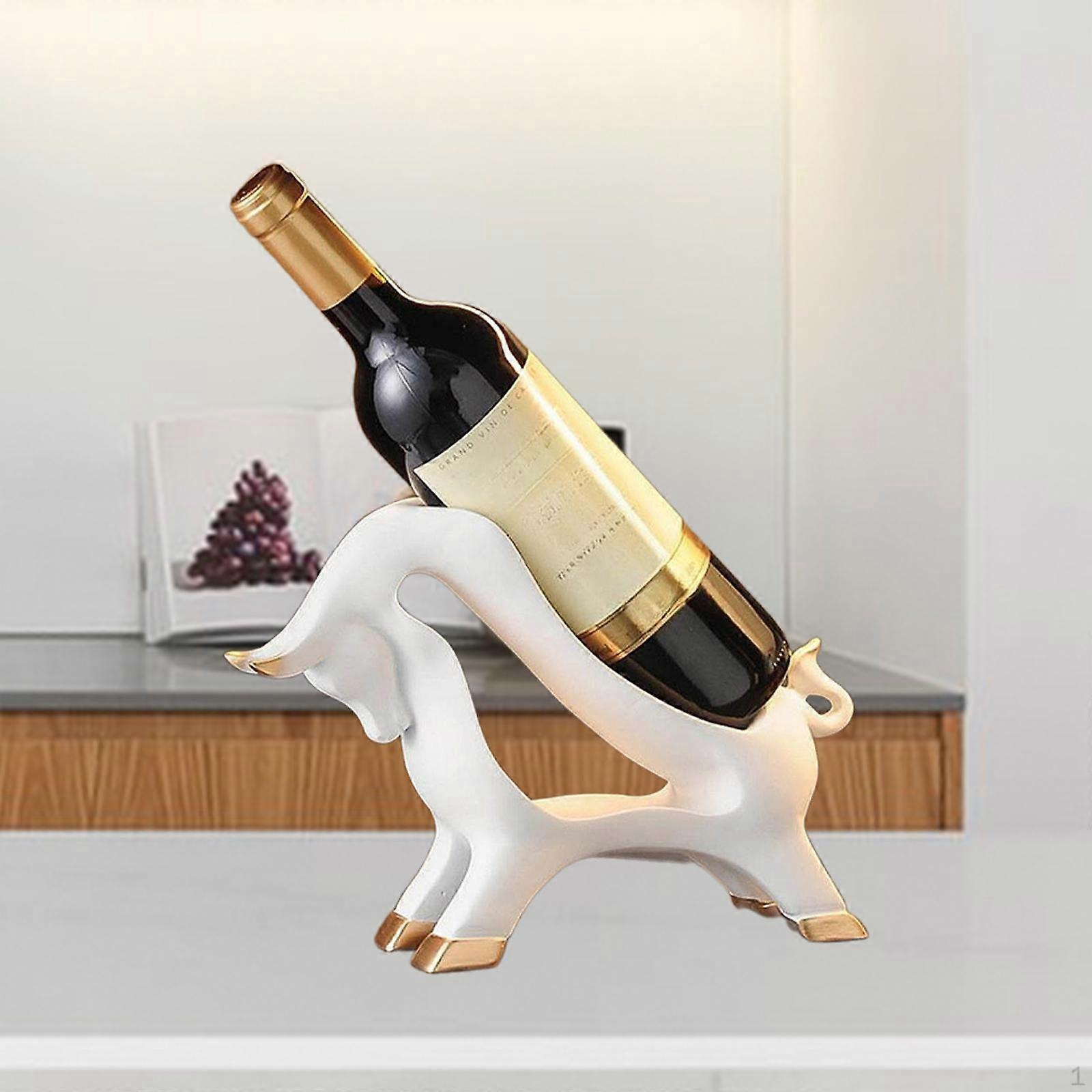 Bottle Holder Cow Sculpture for Office Dining Table Display