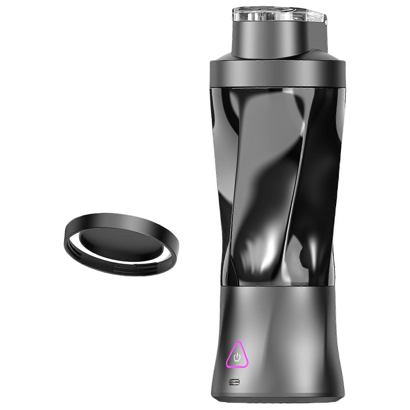 Portable USB Rechargeable Blender 700ml Travel Smoothie Maker for Fruit Juicing Cup Black