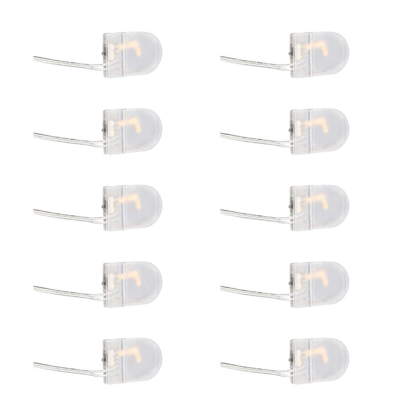 10 Pack Flipped  Battery Storage Case for 3.2mm Cells, Transparent Organizer Box