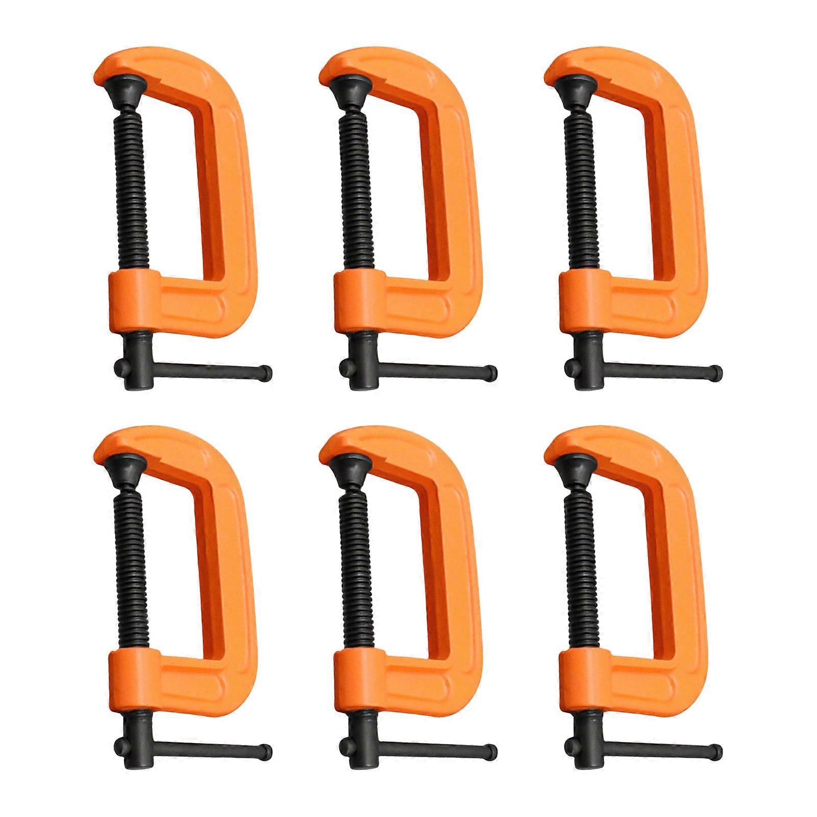 2 in Carbon Steel Workshop Clamp For Stable Positioning  Orange