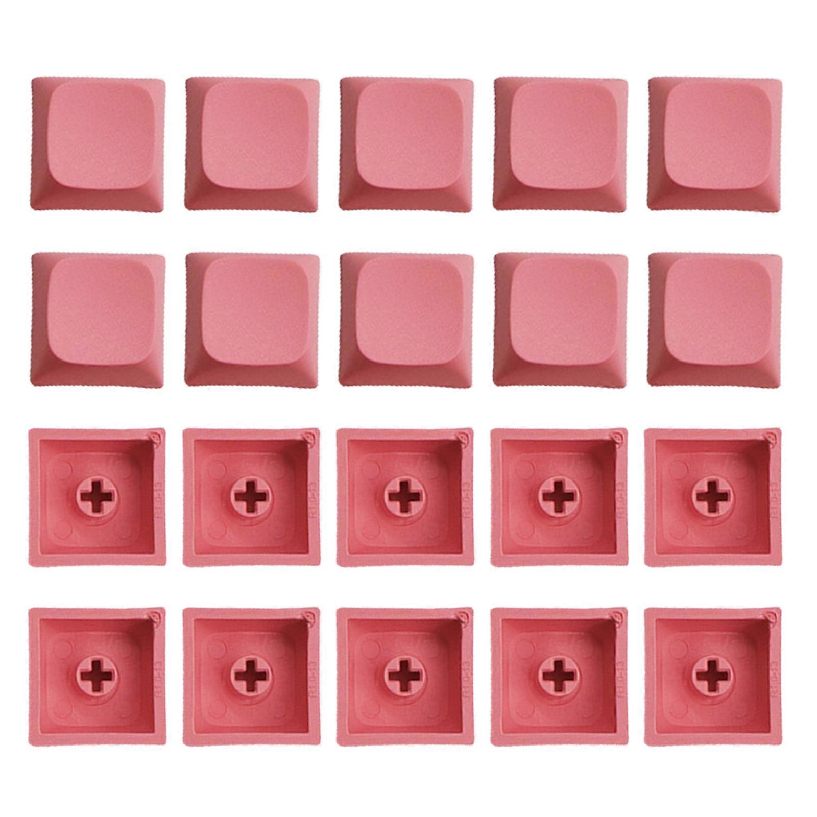 20PCS Color PBT Keycaps For Mechanical Keyboards Blank 1U Customizable Keys Keycaps With Comfort Touch  Peach