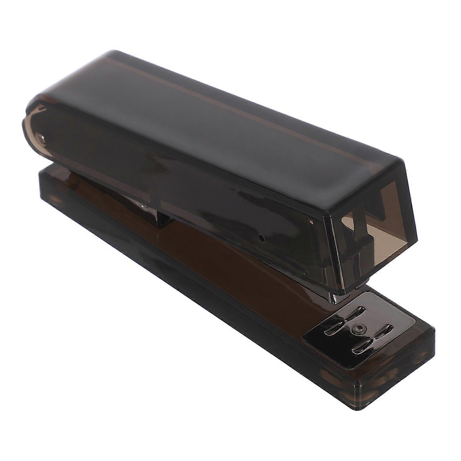 Black Acrylic Stapler for Desk Large Capacity Office Use