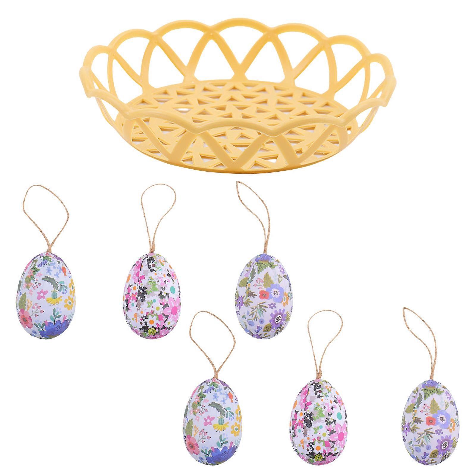 Easters Eggs Hanging Ornament Set Easters Eggs Hanging Ornament Easy To Hanging For Both Indoor And Outdoors Use Multicolor