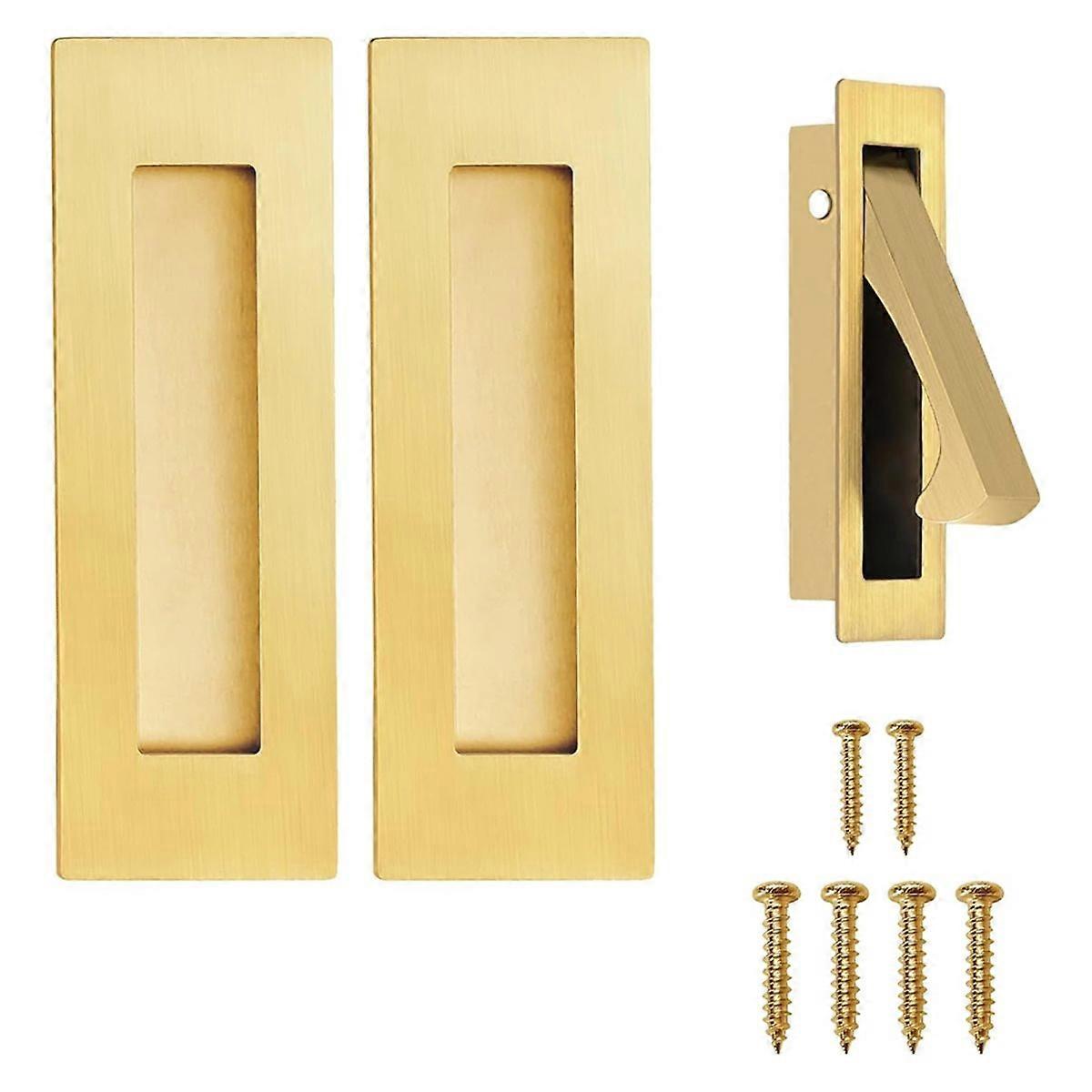 Hidden Door Handles and Edge Pulls,Embedded Finger Buckle Handles, Suitable for Wardrobe Doors,Slidi