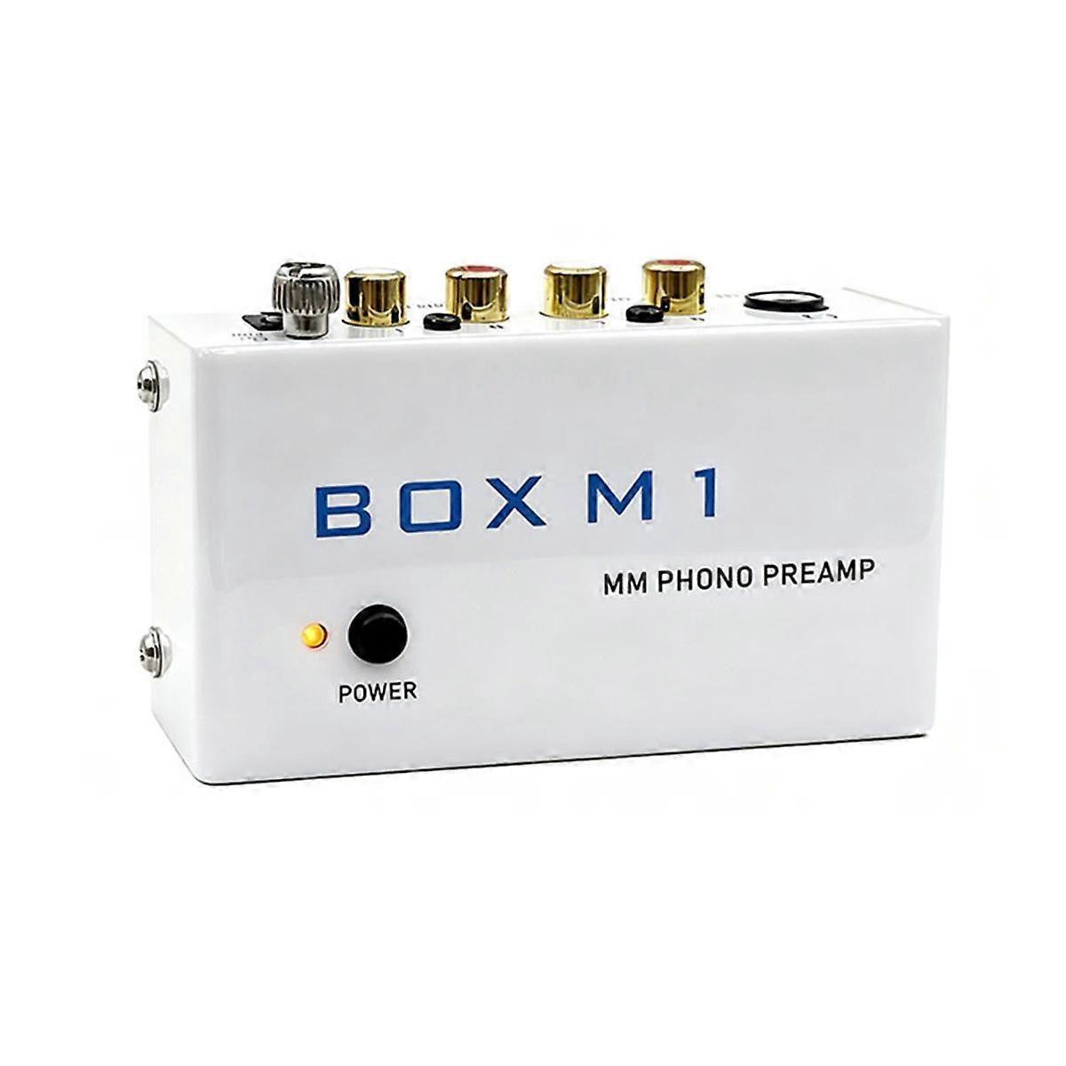 BOX M1 Preamplifier for Turntables Phono Amplifier Gramophone Turntable Amplifier EU Plug