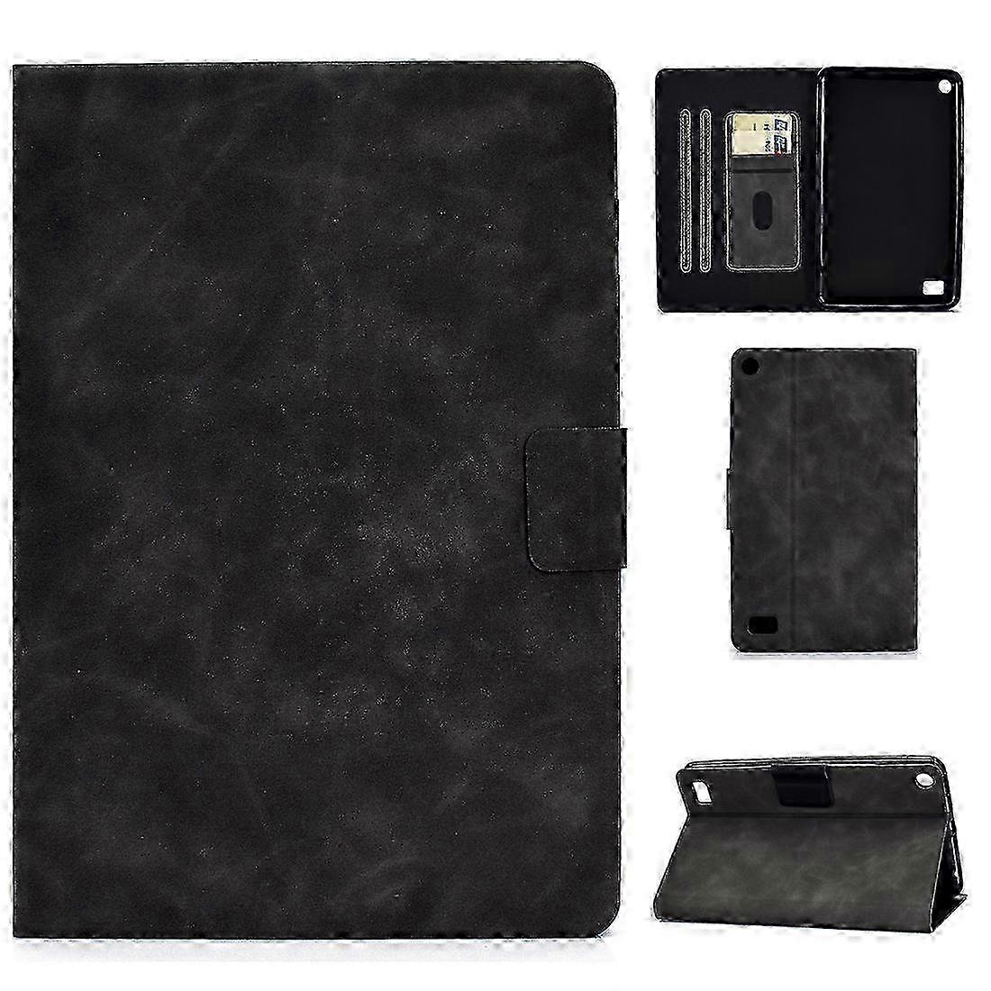 Cowhide Texture Horizontal Flip Leather Case with Holder & Card Slots & Sleep / Wake-up Function For Kindle Fire 7 2015 / 2017 / 2019 2025