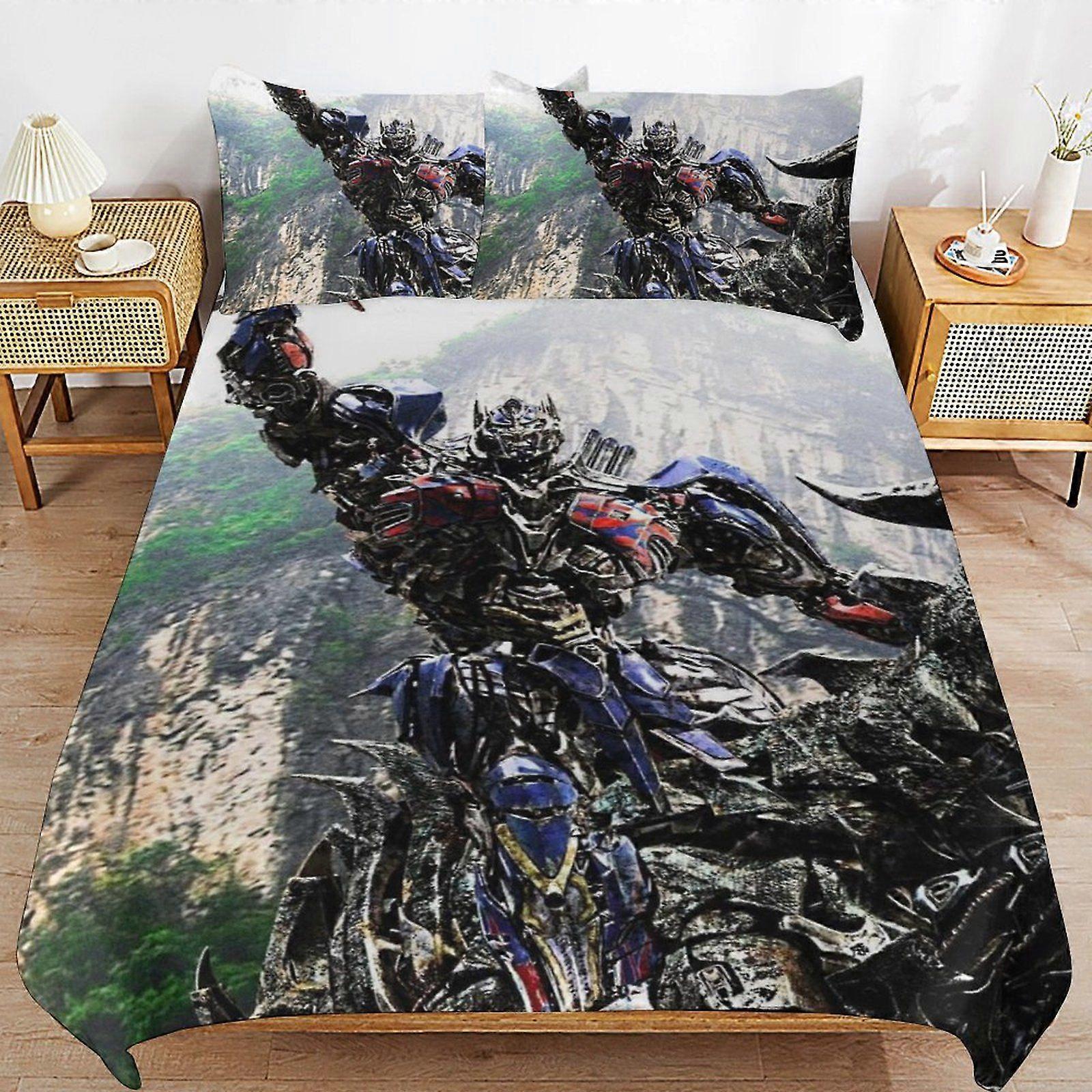 W98 Transformers Hidden Zipper System Comfort Texture Lightweight Durable Duvet Cover Sets for Modern Rooms M98