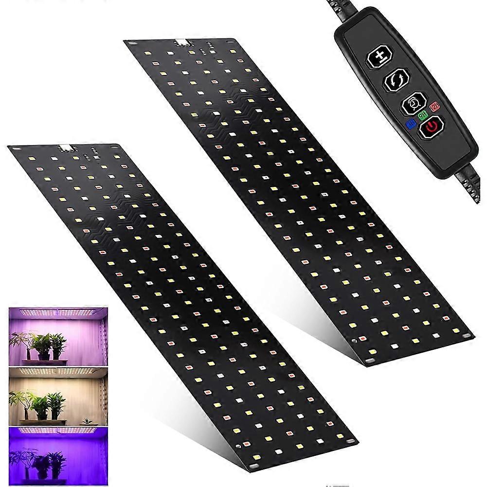 2 Plant Lamp LED Full Spectrum with 3 Light Modes, Plant Light for Indoor Plants, Grow Light with Timer EU Plug