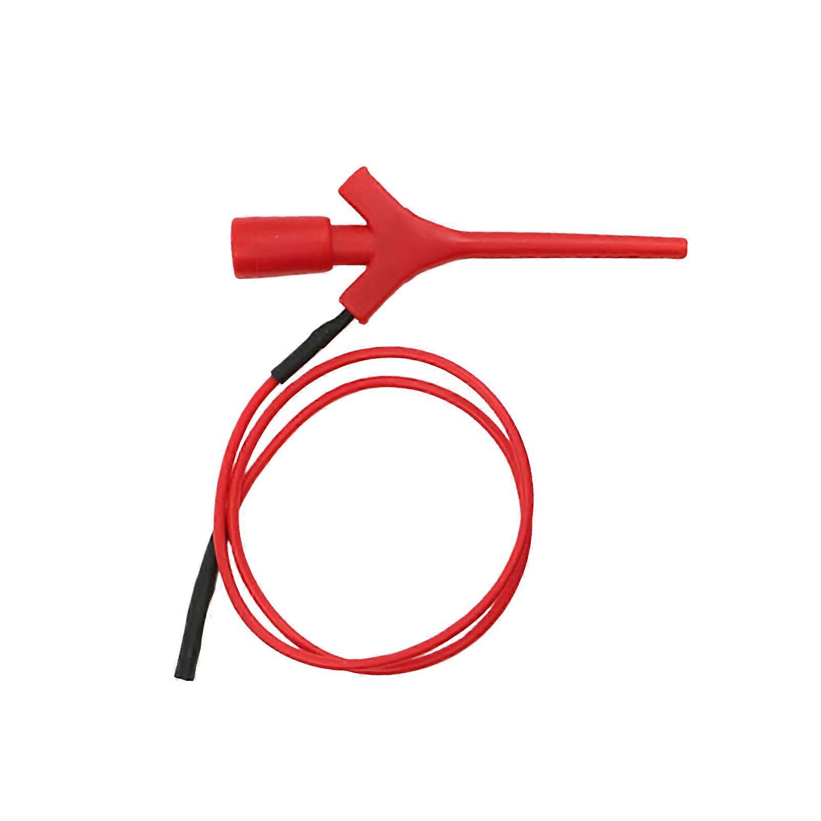 Lightweight Test Probes Clip Double Color Coding High Current Capacity for Engineers Students Electronics Hobbyists  Red
