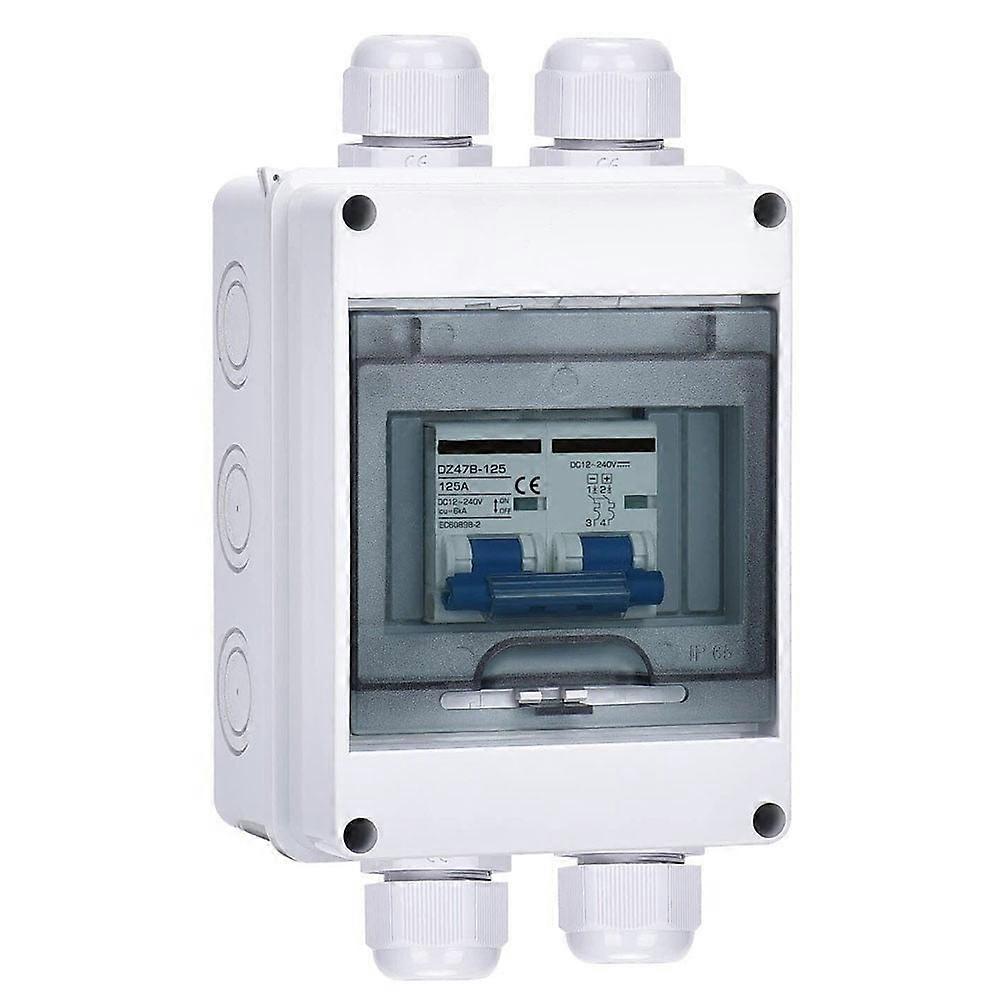 PV Disconnect Box DC12-240V Circuit Breaker Solar System Isolator Switch 16-120A